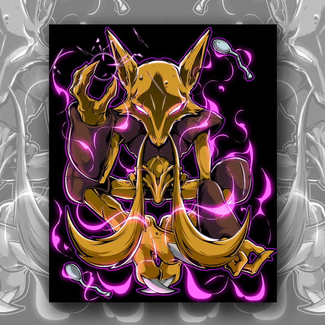 QUADRO - ALAKAZAM - Louzan Illustrations