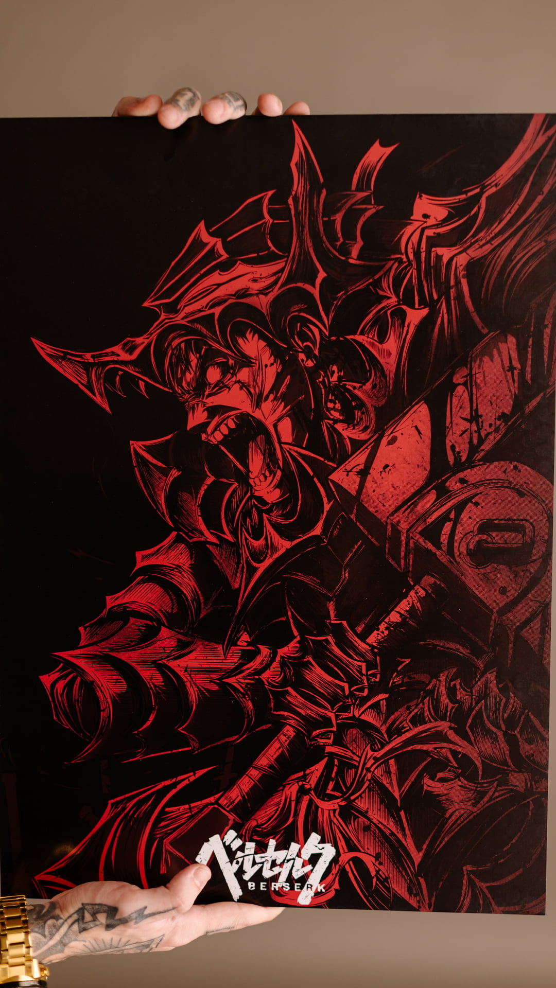 QUADRO COM ACABAMENTO EM ACRÍLICO - GUTS BERSERK ARMOUR